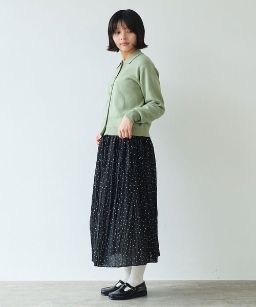 bulle de savon（ビュルデサボン）の「△14G mochi mochi cotton polo カーディガン（カーディガン/ボレロ・レディース・カーキ/ブルーグレー/ブラウン・FREE）」の19枚目の写真