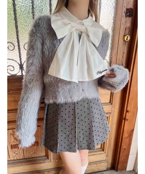 WEGO(ウィゴー)の「ビッグリボンブラウス(シャツ/ブラウス・レディース・グレー/ピンク/ホワイト・FREE)」の15枚目の写真