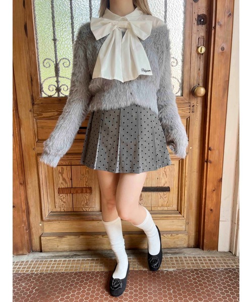 WEGO(ウィゴー)の「ビッグリボンブラウス(シャツ/ブラウス・レディース・グレー/ピンク/ホワイト・FREE)」の16枚目の写真