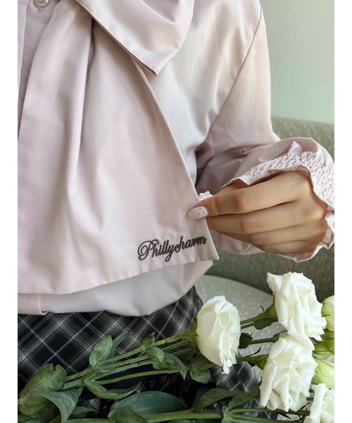 WEGO(ウィゴー)の「ビッグリボンブラウス(シャツ/ブラウス・レディース・グレー/ピンク/ホワイト・FREE)」の17枚目の写真