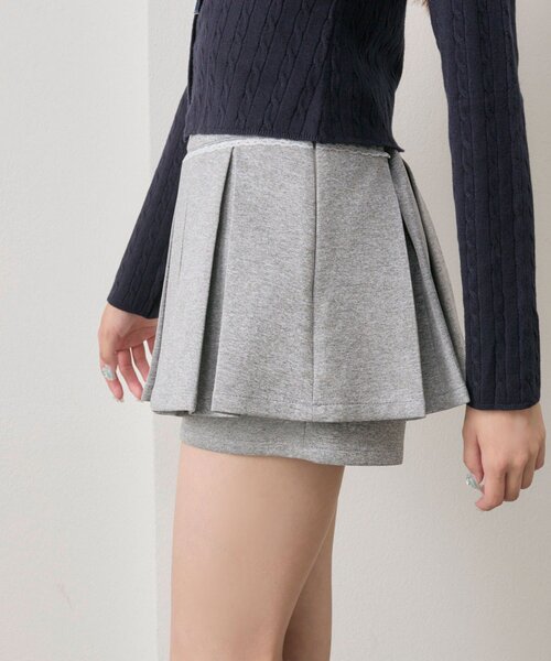 OLIVE des OLIVE（オリーブデオリーブ）の「プリーツスカパン（その他パンツ・レディース・ブラック/ブラウン系その他/トップグレー・FREE）」の19枚目の写真