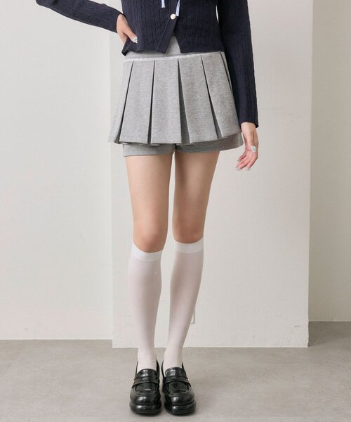 OLIVE des OLIVE（オリーブデオリーブ）の「プリーツスカパン（その他パンツ・レディース・ブラック/ブラウン系その他/トップグレー・FREE）」の20枚目の写真