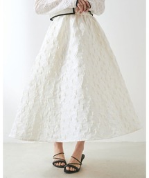 LANTINAM（ランティナム）の「ジャガードフレアスカート（スカート）」