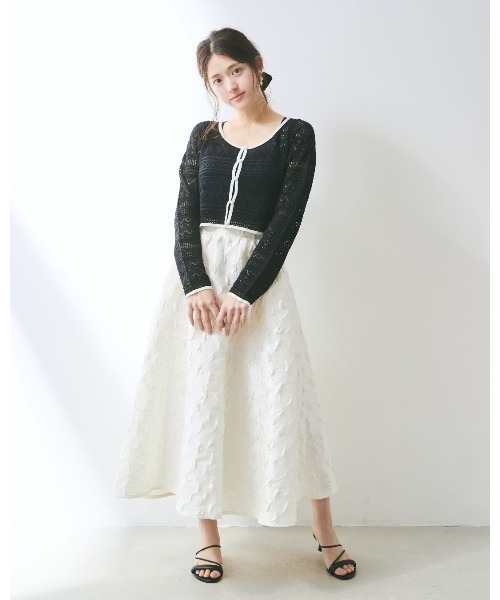 MARY QUANT ジャガードフレアスカート MERCURYDUO スカート ジャガードフレアスカート : ZOZOTOWN