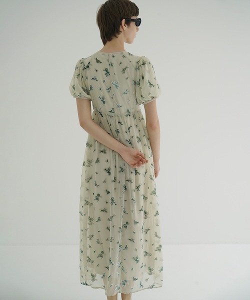 CLANE（クラネ）の「FLOWER OPAL PUFF ONEPIECE（ワンピース・レディース・ブラック・1/0）」の8枚目の写真