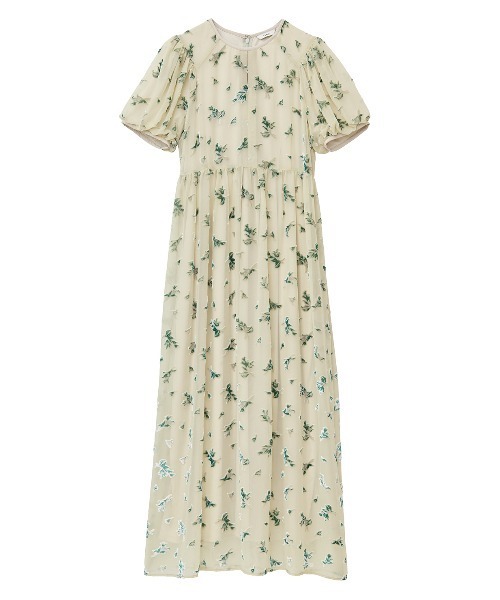 CLANE（クラネ）の「FLOWER OPAL PUFF ONEPIECE（ワンピース・レディース・ブラック・1/0）」の9枚目の写真