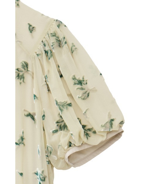 CLANE（クラネ）の「FLOWER OPAL PUFF ONEPIECE（ワンピース・レディース・ブラック・1/0）」の12枚目の写真