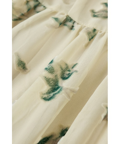 CLANE（クラネ）の「FLOWER OPAL PUFF ONEPIECE（ワンピース・レディース・ブラック・1/0）」の14枚目の写真