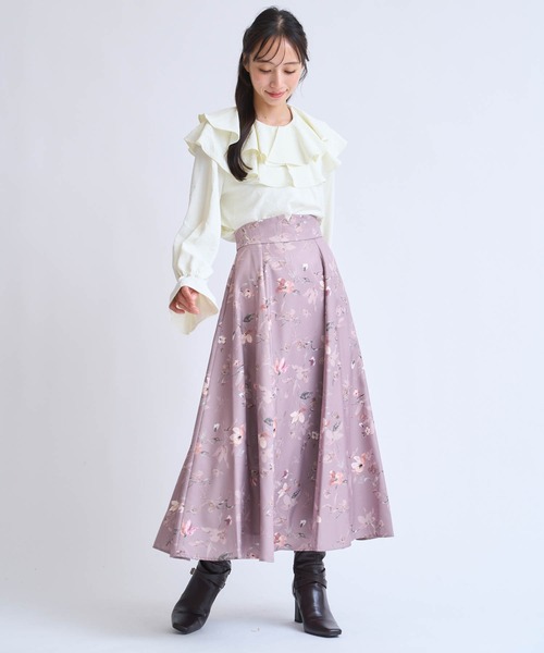 NOELA(ノエラ)の「フリルカラーブラウス(シャツ/ブラウス・レディース・ベージュ/オフホワイト/グレー・フリー)」の15枚目の写真