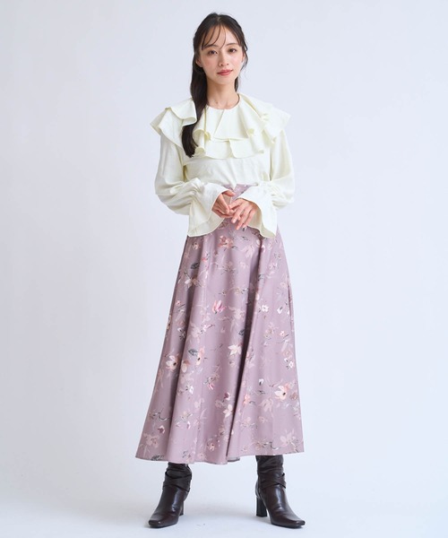NOELA(ノエラ)の「フリルカラーブラウス(シャツ/ブラウス・レディース・ベージュ/オフホワイト/グレー・フリー)」の16枚目の写真