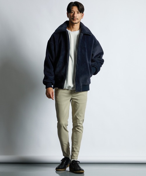 LANVIN en Bleu(ランバンオンブルー)の「軽量 オーバーサイズ ボアジャケット(ブルゾン・メンズ・ブラック/ネイビー・48/52/50)」の6枚目の写真