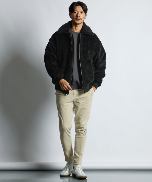 LANVIN en Bleu(ランバンオンブルー)の「軽量 オーバーサイズ ボアジャケット(ブルゾン・メンズ・ブラック/ネイビー・48/52/50)」の4枚目の写真