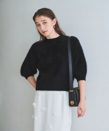UNITED ARROWS - enof コットンカシミアニット　黒 extreme cashmere＞ BODY プルオーバーニット