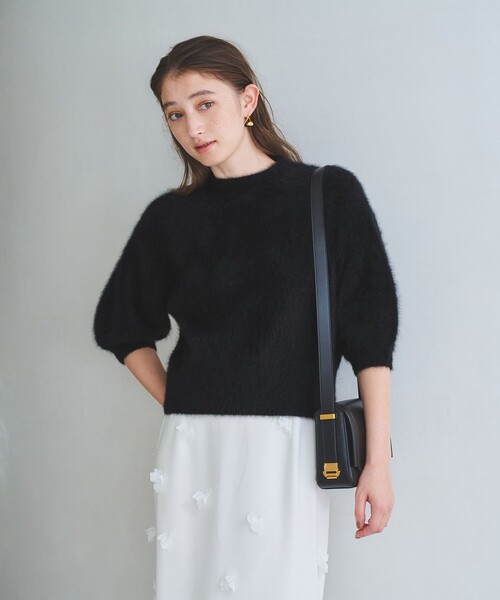 YONFA ハーフスリーブニット 黒 美品 ショートスリーブニット – YOKO CHAN