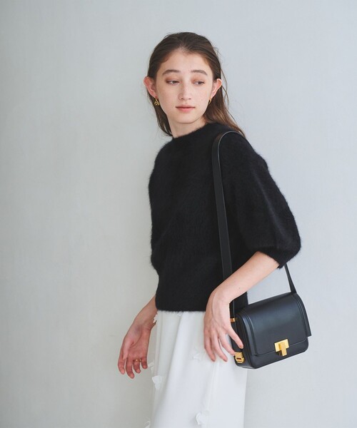 新品 UNITED ARROWS フォックスカシミヤ パフハーフスリーブニット UNITED ARROWS フォックスカシミヤ パフ ハーフスリーブ ニット