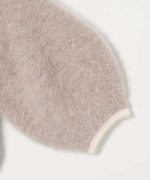 フォックスカシミヤ パフ ハーフスリーブ ニット（ニット/セーター