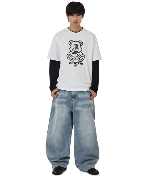 OY（オーワイ）の「『OY/オーワイ』DOLLY LAYERED L/S TEE/ドリーレイヤード長袖Tシャツ（Tシャツ/カットソー・レディース・ホワイト/ブラック・FREE）」の11枚目の写真