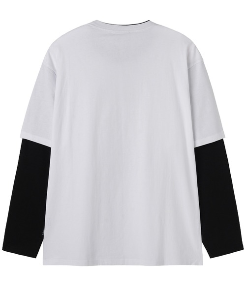 OY（オーワイ）の「『OY/オーワイ』DOLLY LAYERED L/S TEE/ドリーレイヤード長袖Tシャツ（Tシャツ/カットソー・レディース・ホワイト/ブラック・FREE）」の7枚目の写真
