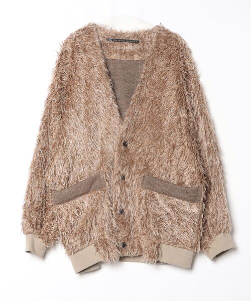 【25AW my beautiful landletシャギービッグカーディガン】 my beautiful landlet / SHAGGY BIG CARDIGAN / BLACK - LAD MUSICIAN