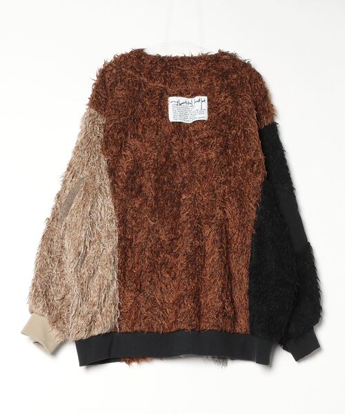 my beautiful landlet(マイビューティフルランドレット)の「【my beautiful landlet】 SHAGGY BIG CARDIGAN(カーディガン/ボレロ・メンズ・マルチ/ブラック/オレンジ系/ベージュ/グレー・0/1)」の12枚目の写真