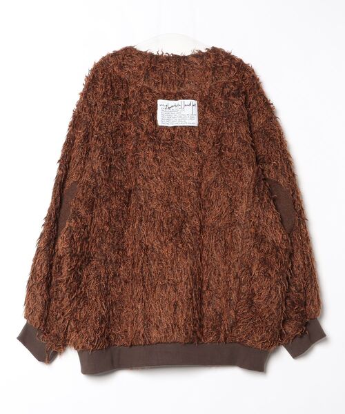 my beautiful landlet(マイビューティフルランドレット)の「【my beautiful landlet】 SHAGGY BIG CARDIGAN(カーディガン/ボレロ・メンズ・マルチ/ブラック/オレンジ系/ベージュ/グレー・0/1)」の14枚目の写真