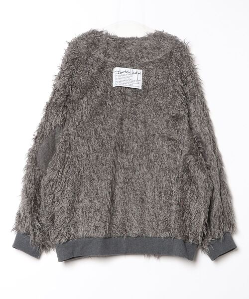 my beautiful landlet(マイビューティフルランドレット)の「【my beautiful landlet】 SHAGGY BIG CARDIGAN(カーディガン/ボレロ・メンズ・マルチ/ブラック/オレンジ系/ベージュ/グレー・0/1)」の15枚目の写真