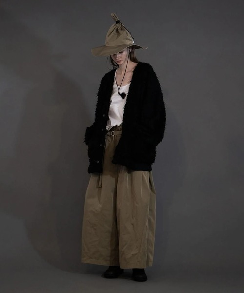 my beautiful landlet(マイビューティフルランドレット)の「【my beautiful landlet】 SHAGGY BIG CARDIGAN(カーディガン/ボレロ・メンズ・マルチ/ブラック/オレンジ系/ベージュ/グレー・0/1)」の8枚目の写真