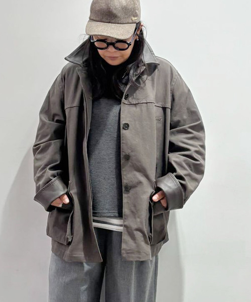 JOURNAL STANDARD LUXE（ジャーナルスタンダード　ラックス）の「ツイル カバーオール（ブルゾン・レディース・ブラウン/ブラック・FREE）」の16枚目の写真