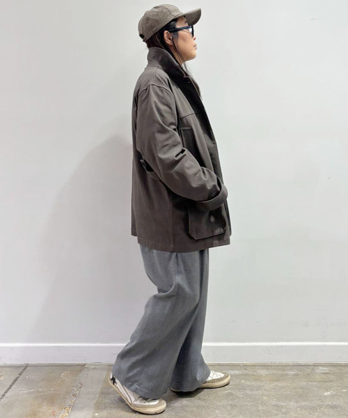 JOURNAL STANDARD LUXE（ジャーナルスタンダード　ラックス）の「ツイル カバーオール（ブルゾン・レディース・ブラウン/ブラック・FREE）」の17枚目の写真