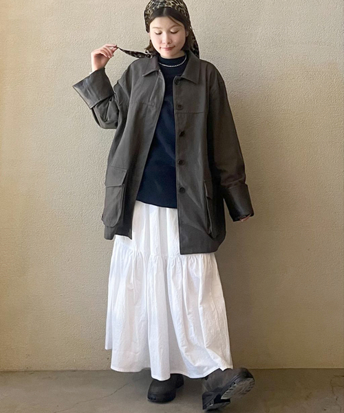 JOURNAL STANDARD LUXE（ジャーナルスタンダード　ラックス）の「ツイル カバーオール（ブルゾン・レディース・ブラウン/ブラック・FREE）」の21枚目の写真