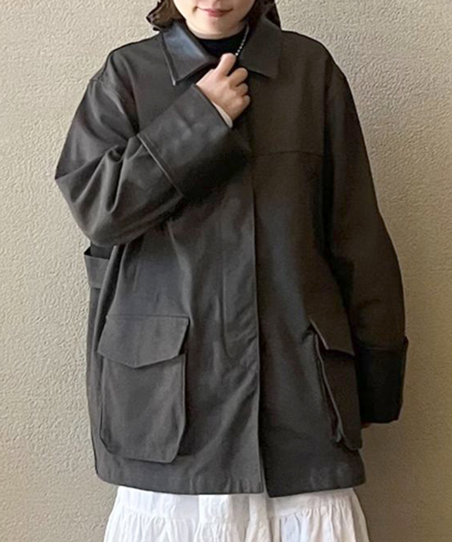 JOURNAL STANDARD LUXE（ジャーナルスタンダード　ラックス）の「ツイル カバーオール（ブルゾン・レディース・ブラウン/ブラック・FREE）」の22枚目の写真