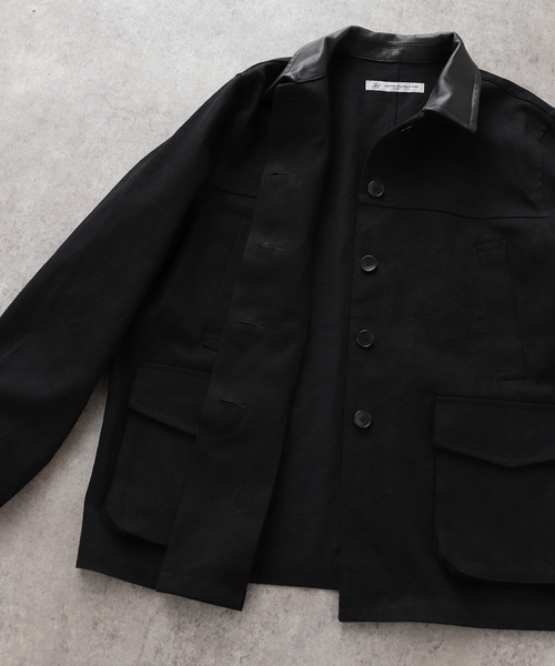 JOURNAL STANDARD LUXE（ジャーナルスタンダード　ラックス）の「ツイル カバーオール（ブルゾン・レディース・ブラウン/ブラック・FREE）」の4枚目の写真