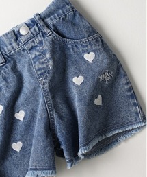 Right-on | 【VIVIAN BLUE】ハート刺繍デニムショートパンツ(その他パンツ)