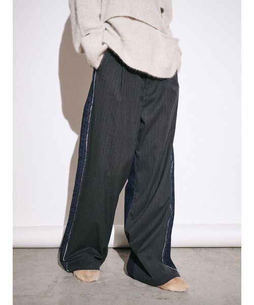 Htage（テージ）の「【Htage】ドッキングデニムパンツ（デニムパンツ・レディース・ブルー/ブラック・24inch/25inch/26inch）」の22枚目の写真