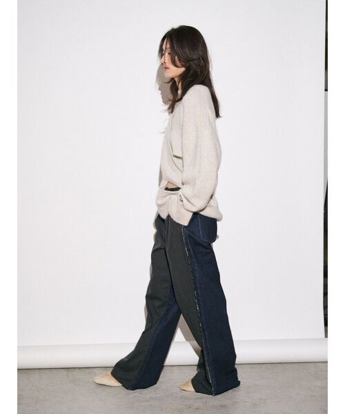 Htage（テージ）の「【Htage】ドッキングデニムパンツ（デニムパンツ・レディース・ブルー/ブラック・24inch/25inch/26inch）」の16枚目の写真