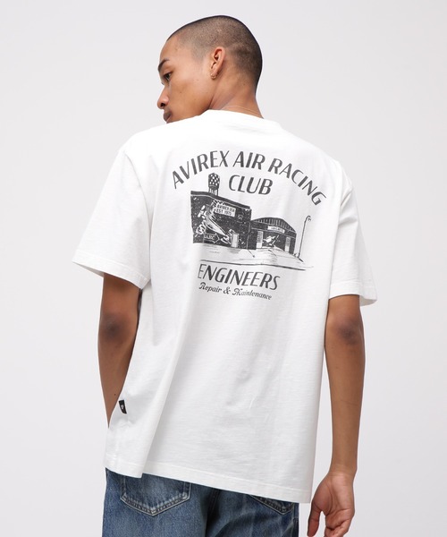 AVIREX(アヴィレックス)の「《A.A.R.C》GARAGE SLUB T-SHIRT / ガレージ スラブ 半袖Tシャツ / AVIREX / アヴィレックス(Tシャツ/カットソー・メンズ・ホワイト/レッド/ブラック・MEDIUM/LARGE/X-LARGE/XX-LARGE)」の5枚目の写真