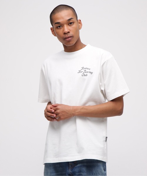 AVIREX(アヴィレックス)の「《A.A.R.C》GARAGE SLUB T-SHIRT / ガレージ スラブ 半袖Tシャツ / AVIREX / アヴィレックス(Tシャツ/カットソー・メンズ・ホワイト/レッド/ブラック・MEDIUM/LARGE/X-LARGE/XX-LARGE)」の4枚目の写真