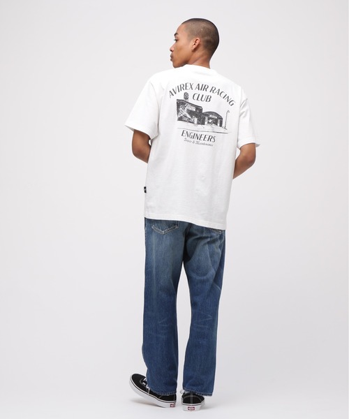 AVIREX(アヴィレックス)の「《A.A.R.C》GARAGE SLUB T-SHIRT / ガレージ スラブ 半袖Tシャツ / AVIREX / アヴィレックス(Tシャツ/カットソー・メンズ・ホワイト/レッド/ブラック・MEDIUM/LARGE/X-LARGE/XX-LARGE)」の7枚目の写真