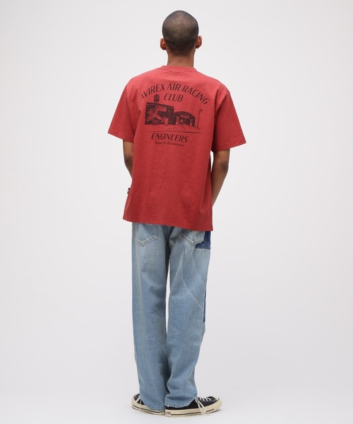 AVIREX(アヴィレックス)の「《A.A.R.C》GARAGE SLUB T-SHIRT / ガレージ スラブ 半袖Tシャツ / AVIREX / アヴィレックス(Tシャツ/カットソー・メンズ・ホワイト/レッド/ブラック・MEDIUM/LARGE/X-LARGE/XX-LARGE)」の16枚目の写真