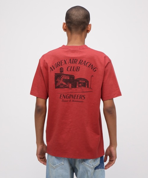 AVIREX(アヴィレックス)の「《A.A.R.C》GARAGE SLUB T-SHIRT / ガレージ スラブ 半袖Tシャツ / AVIREX / アヴィレックス(Tシャツ/カットソー・メンズ・ホワイト/レッド/ブラック・MEDIUM/LARGE/X-LARGE/XX-LARGE)」の18枚目の写真