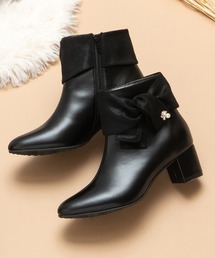 JELLY BEANS | ビジューアクセントターバンリボンショートブーツ(204-57119)JELLY BEANS(ジェリービーンズ)(ブーツ)