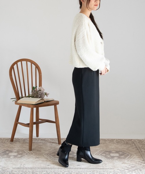 JELLY BEANS(ジェリービーンズ)の「ビジューアクセントターバンリボンショートブーツ(204-57119)JELLY BEANS(ジェリービーンズ)(ブーツ・レディース・ブラック系/ブラック/グレイッシュベージュ・S/M/L)」の15枚目の写真