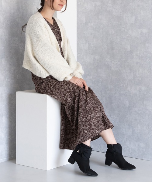 JELLY BEANS(ジェリービーンズ)の「ビジューアクセントターバンリボンショートブーツ(204-57119)JELLY BEANS(ジェリービーンズ)(ブーツ・レディース・ブラック系/ブラック/グレイッシュベージュ・S/M/L)」の19枚目の写真