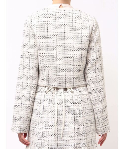 MERCURYDUO（マーキュリーデュオ）の「オリジナルツイードノーカラージャケット（ノーカラージャケット・レディース・オフホワイト/ブラック・SMALL/MEDIUM）」の15枚目の写真