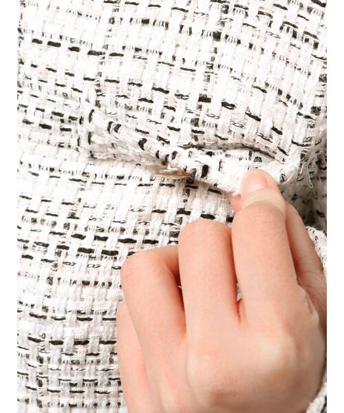 MERCURYDUO（マーキュリーデュオ）の「オリジナルツイードノーカラージャケット（ノーカラージャケット・レディース・オフホワイト/ブラック・SMALL/MEDIUM）」の22枚目の写真