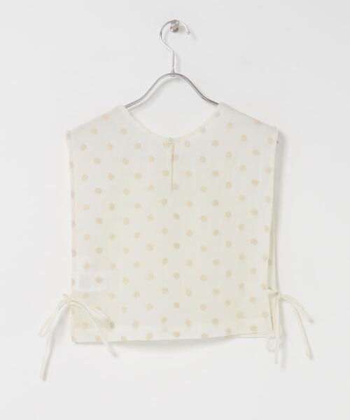 かぐれ（カグレ）の「ドット刺繍ウールガーゼビブ（ベスト・レディース・ブラック/アイボリー・FREE）」の11枚目の写真