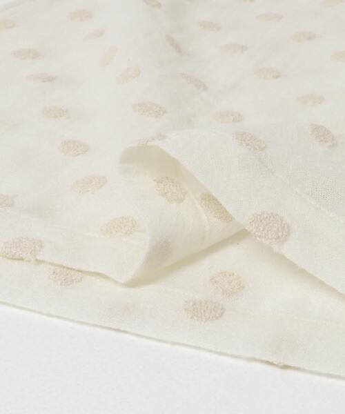 かぐれ（カグレ）の「ドット刺繍ウールガーゼビブ（ベスト・レディース・ブラック/アイボリー・FREE）」の12枚目の写真