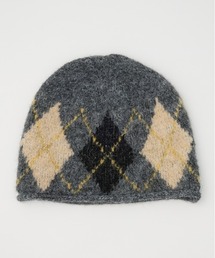 SLY | ARGYLE JQ KNIT BEANIE アーガイル ジャガード ニット ビーニー 秋服 冬服(ニットキャップ/ビーニー)