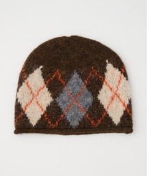 SLY(スライ)のARGYLE JQ KNIT BEANIE アーガイル ジャガード ニット ビーニー 秋服 冬服(ニットキャップ/ビーニー)
