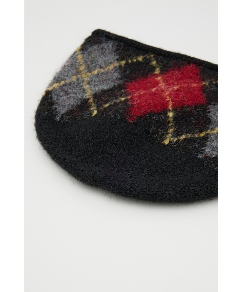 SLY（スライ）の「ARGYLE JQ KNIT BEANIE アーガイル ジャガード ニット ビーニー 秋服 冬服（ニットキャップ/ビーニー・レディース・ブラック系その他2/ブラウン系その他2/グレー系その他2・FREE）」の17枚目の写真